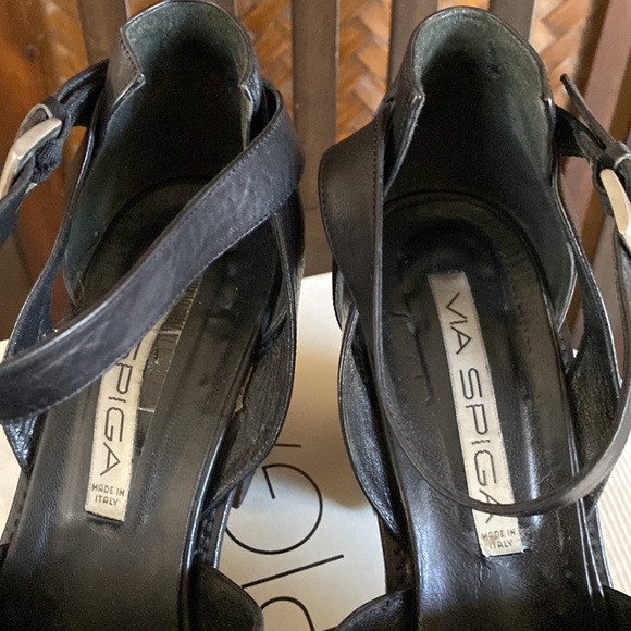 VIA SPIGA - “Jark” Black Strappy 10M - Picture 6 of 11